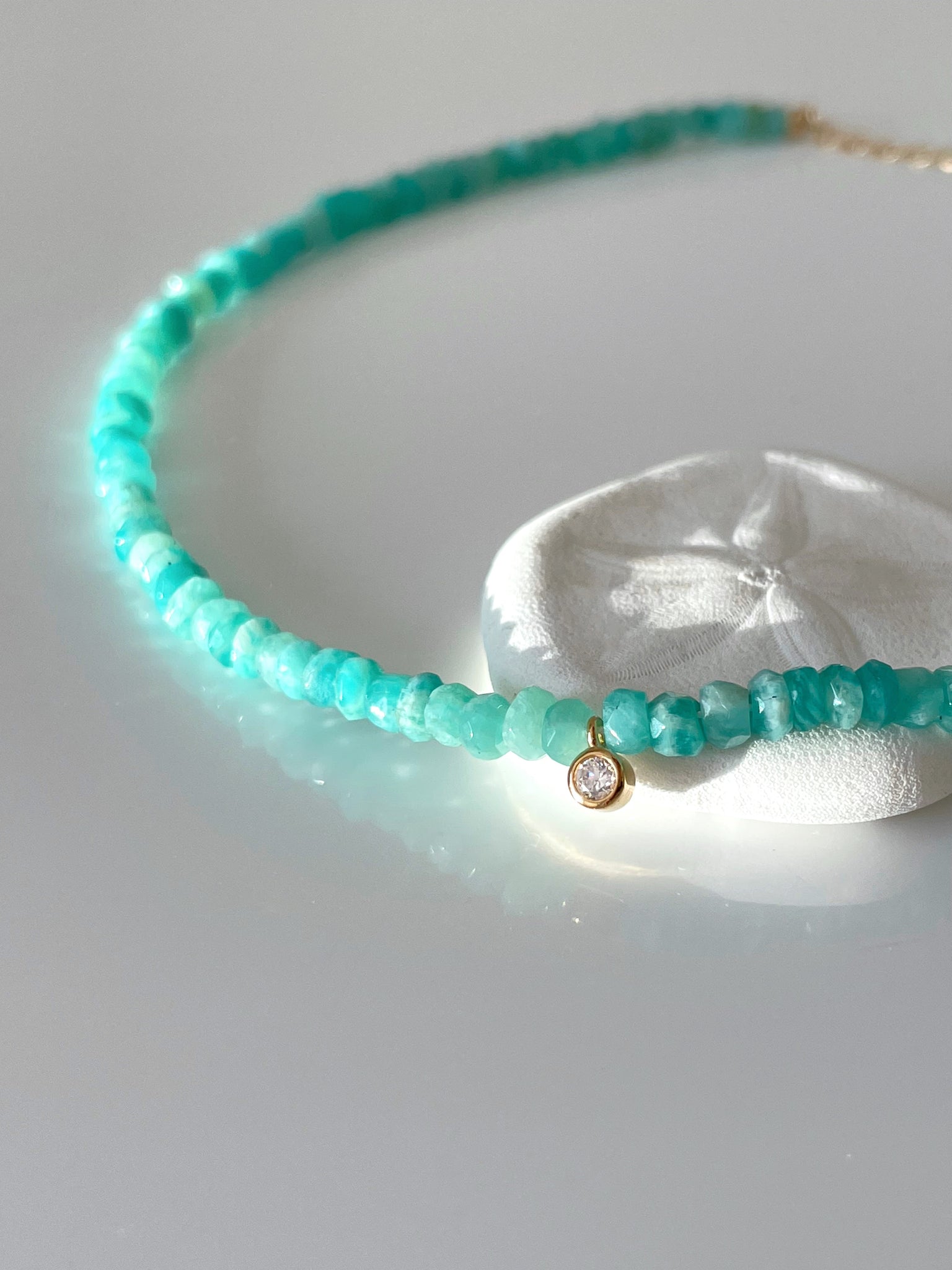 Collier Céleste amazonite